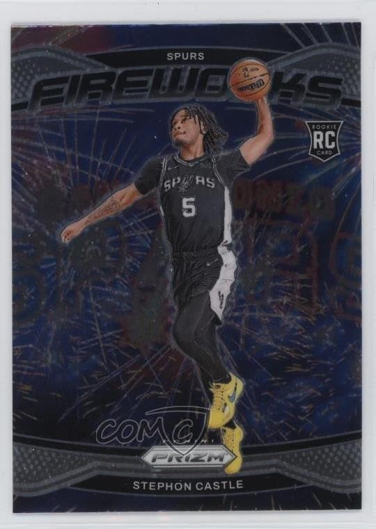 2024-25 Panini Prizm Fireworks Stephon Castle #13 0jn9