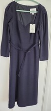 LK Bennett Navy Caterina Pencil Dress Size 12 New with Tags
