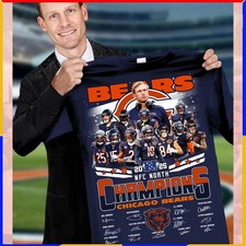 Chicago Bears 2025 NFC North Division Champions Signature shirt VK08012