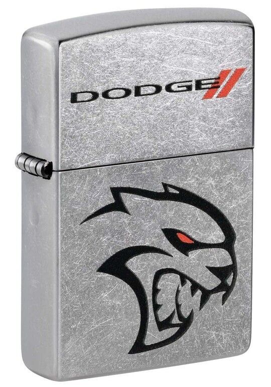 Zippo 48760, Dodge Hellcat Logo Design, Street Chrome Lighter, NEW. Available Now for 24.61