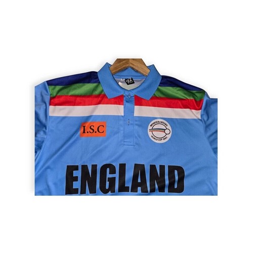 ENGLAND WORLD CUP 1992 CRICKET RETRO REMAKE T SHIRT ADULT SMALL UK STOCK - Picture 6 of 8