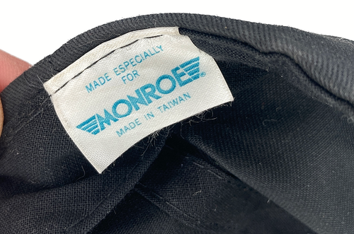 Monroe Ride Expert Center Vintage 90s Auto Mechanic Hat, OSFA, Black Yellow Cars - Picture 5 of 6