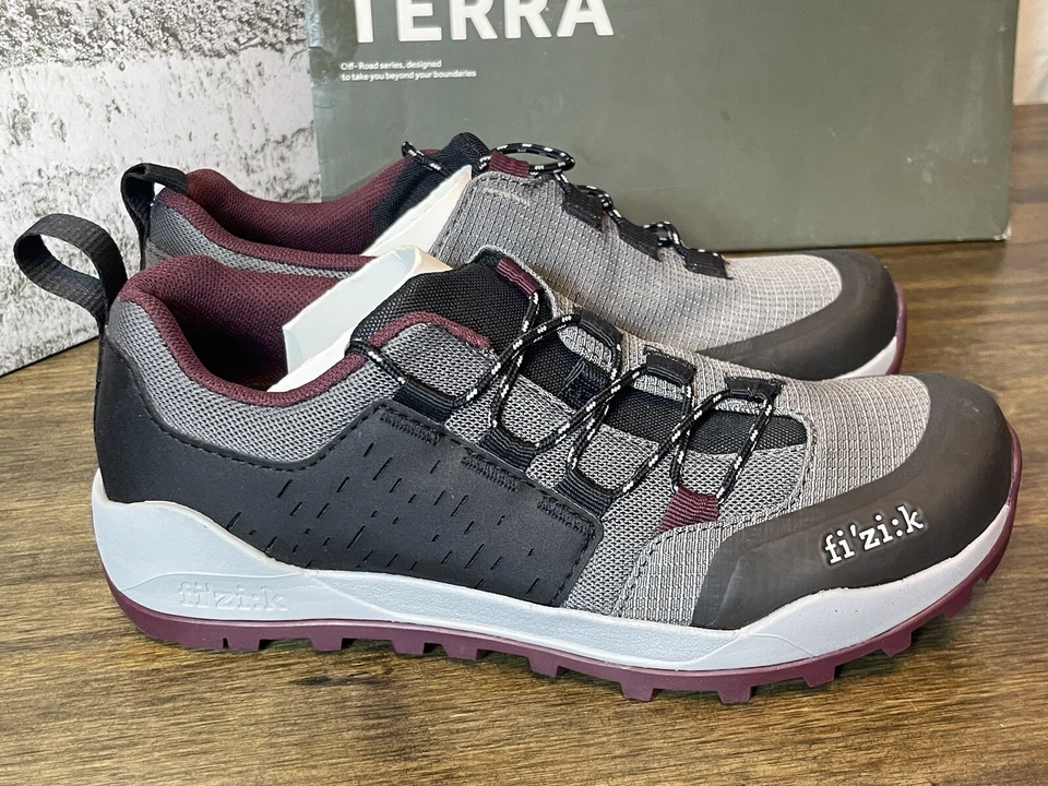 Zapatos de Ciclismo Fizik Terra Ergolace X2 Antracita Uva, ¡Nuevos!   US-5 1/4, EU-37 Foto 3 de 4