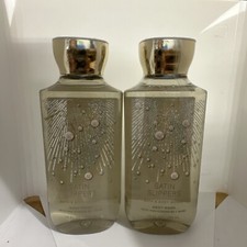 2 New SATIN SLIPPERS BATH BODY WORKS SHOWER GEL BODY WASH