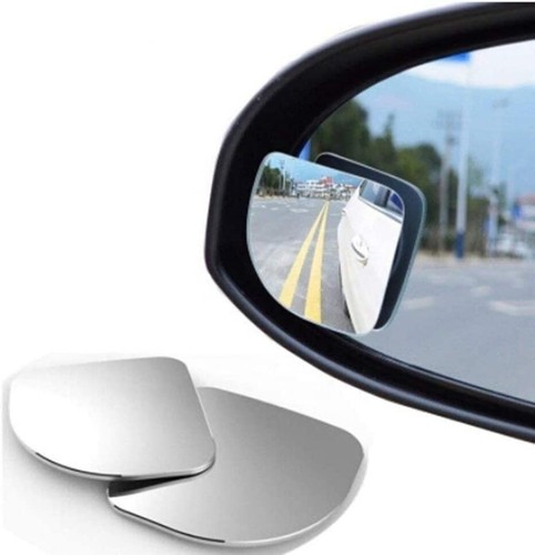 Pack of 2 Fan Shaped 2" Convex Frameless Blind Spot Mirror Car SUV Trucks - Picture 2 of 6