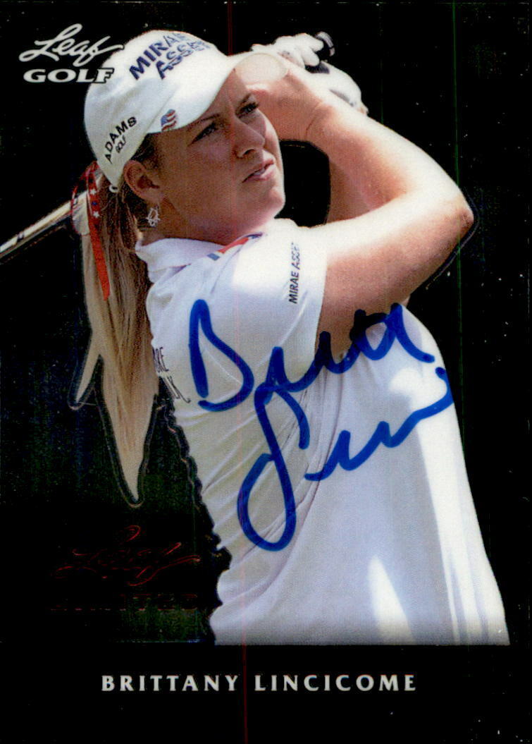 Brittany Linicome Signed 2011 Leaf Limited Golf Card M-BL1 LPGA