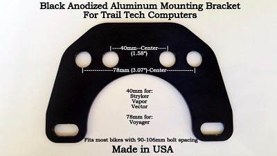 Honda Trail Tech Black Anodized Mounting Bracket Vapor  Vector Voyager  