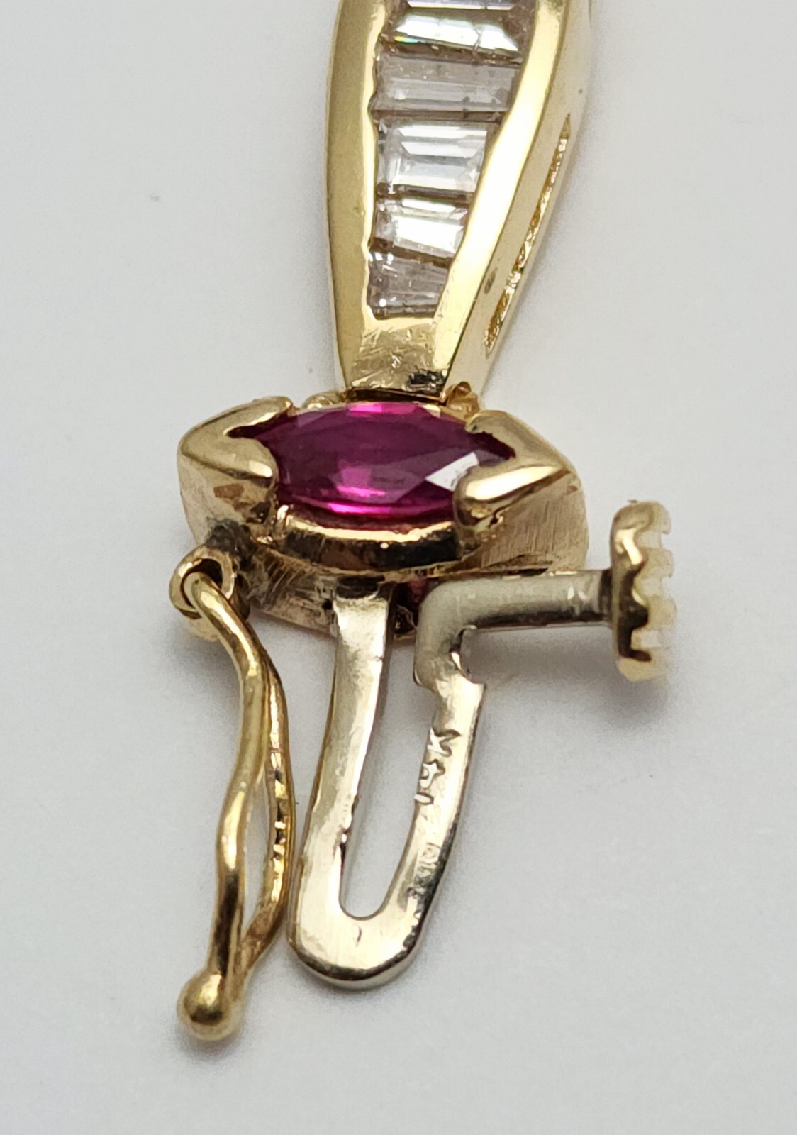 Unique 14K Solid Yellow Gold Designer Ruby & Diam… - image 17