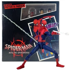 Spider-Man Action Figure Peter Parker Into The Spider Verse Toy Gift With Box