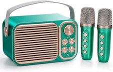 Portable Wireless Karakoke Speaker, 2 microphones and bluetooth, YS-106, NIB