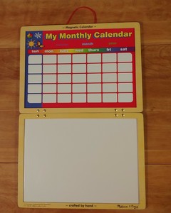 melissa and doug magnetic calendar replacement pieces