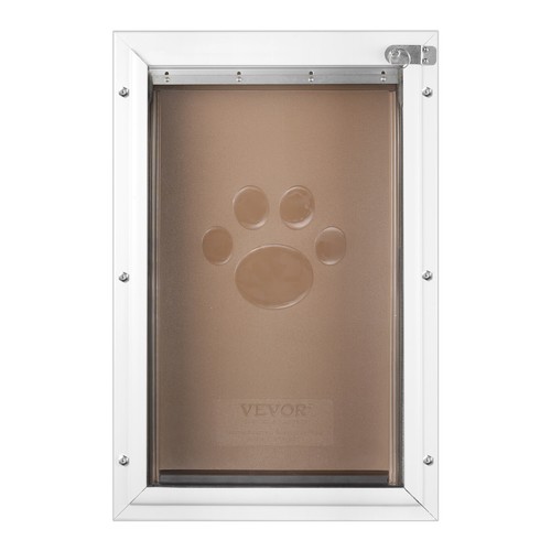 VEVOR Haustierklappe Katzenklappe Hundeklappe Magnetklappensystem Aluminium M - Foto 11 di 12