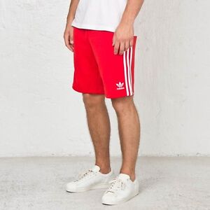 mens red adidas shorts