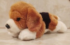 Webkinz Signature Lying Beagle Dog Plush WKS2001 NO Code