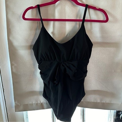 Nuevo sin etiquetas Traje de baño ajustado Dippers Jelly Beans Kate Bow de una pieza negro talla pequeña - Imagen 5 de 6