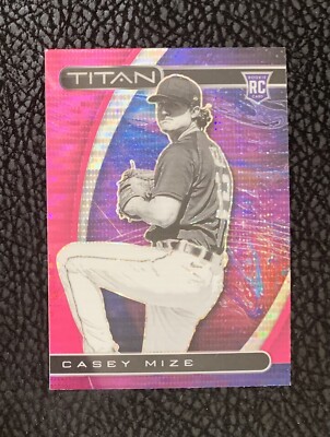 CASEY MIZE RC 2021 Panini Chronicles Titan #9 Pink Pulsar Prizm