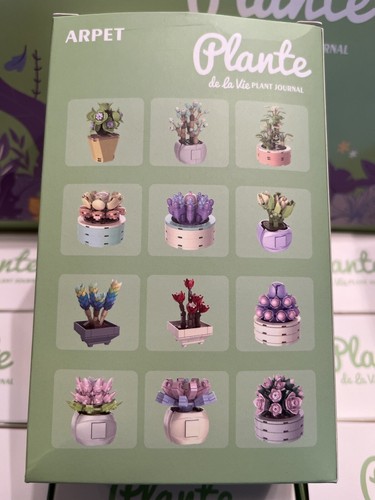 Menge 12 Sukkulente Blume Baustein Ziegel Kit künstlicher Strauß Kinder Spielzeug - Bild 2 von 15