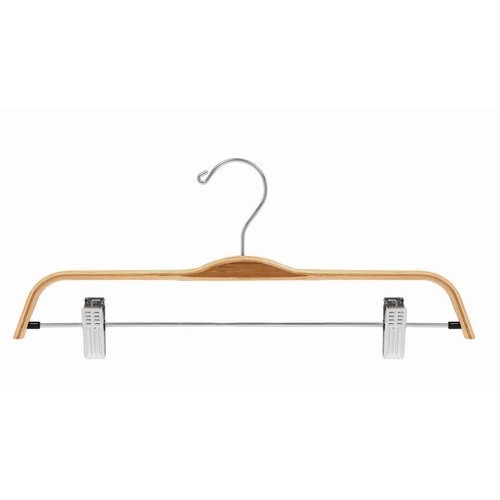 Only Hangers 25-Pack Laminated Bamboo Pant and Skirt Hangers for Durable and Eco-Friendly Closet Organization-image