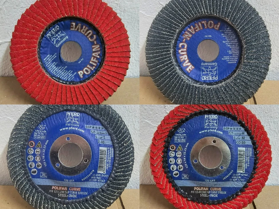 PFERD Fächerscheiben 'Polifan Curve' (Ø 125mm) [zum auswählen] Schleifscheiben