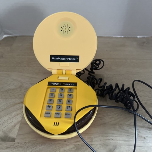 Cool Cute Hamburger Cheese Burger Landline Corded Push button Phone Telephone - Picture 7 of 7