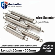 A2 Stainless Steel Expansion Extension Expanding Extending Tension Springs 1.2mm