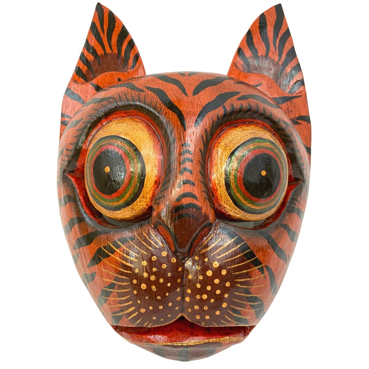 Balinese tiger Cat Feline Drama Mask Black Kitty Scaredy-cat Bali