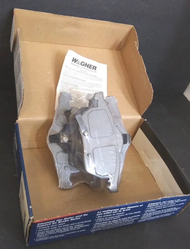 Pastillas de freno delanteras de cerámica Wagner TQ MX819 sin herrajes para 00 05 SAAB 9-5 y más Foto 4 de 4