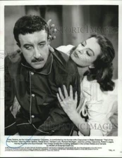 1982 Press Photo Peter Sellers & Capucine in "Trail of the Pink Panther" Movie