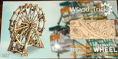 Wood Trick Ferris Observation Wheel Toy Mechanical Model Interior Collection - 第 5/7 張圖片