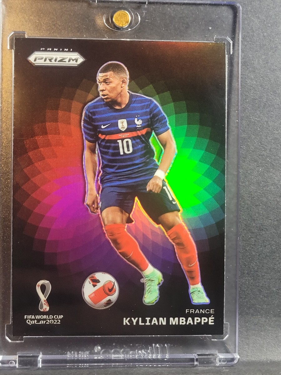 2022 Panini Prizm World Cup Qatar Kylian Mbappe Color Wheel SSP