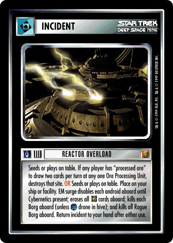 STAR TREK REGLAS DE ADQUISICIÓN CCG TARJETAS RARAS ÚNICAS COMO NUEVAS Incidente - Imagen 7 de 8