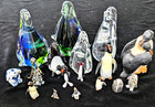 17 Penguin Figurines Crystal Porcelain Glass Delft Resin Metal Various Sizes — photo 7