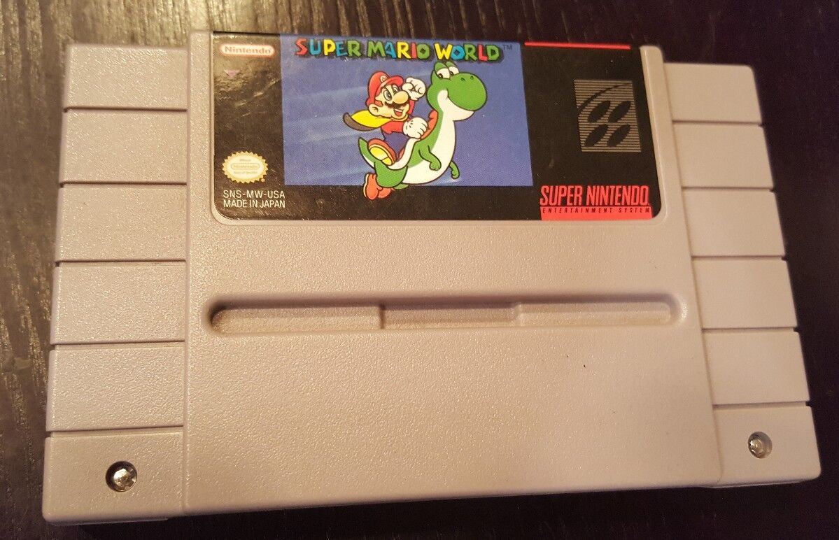 Cartucho de Super Nintendo Com 25 Jogos do Super Mario World