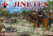 REDBOX 1:72 RB72076 16TH CENTURY JINETES SET 1 GREEN 12 MOUNTED FIGURES