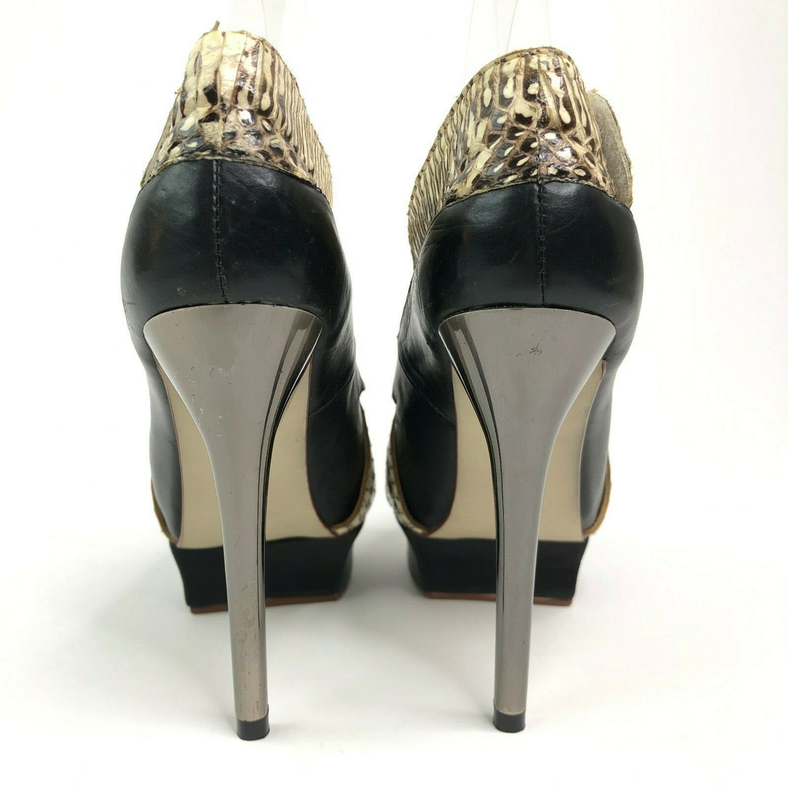 Nicholas Kirkwood Snakeskin Python Platform Peept… - image 4