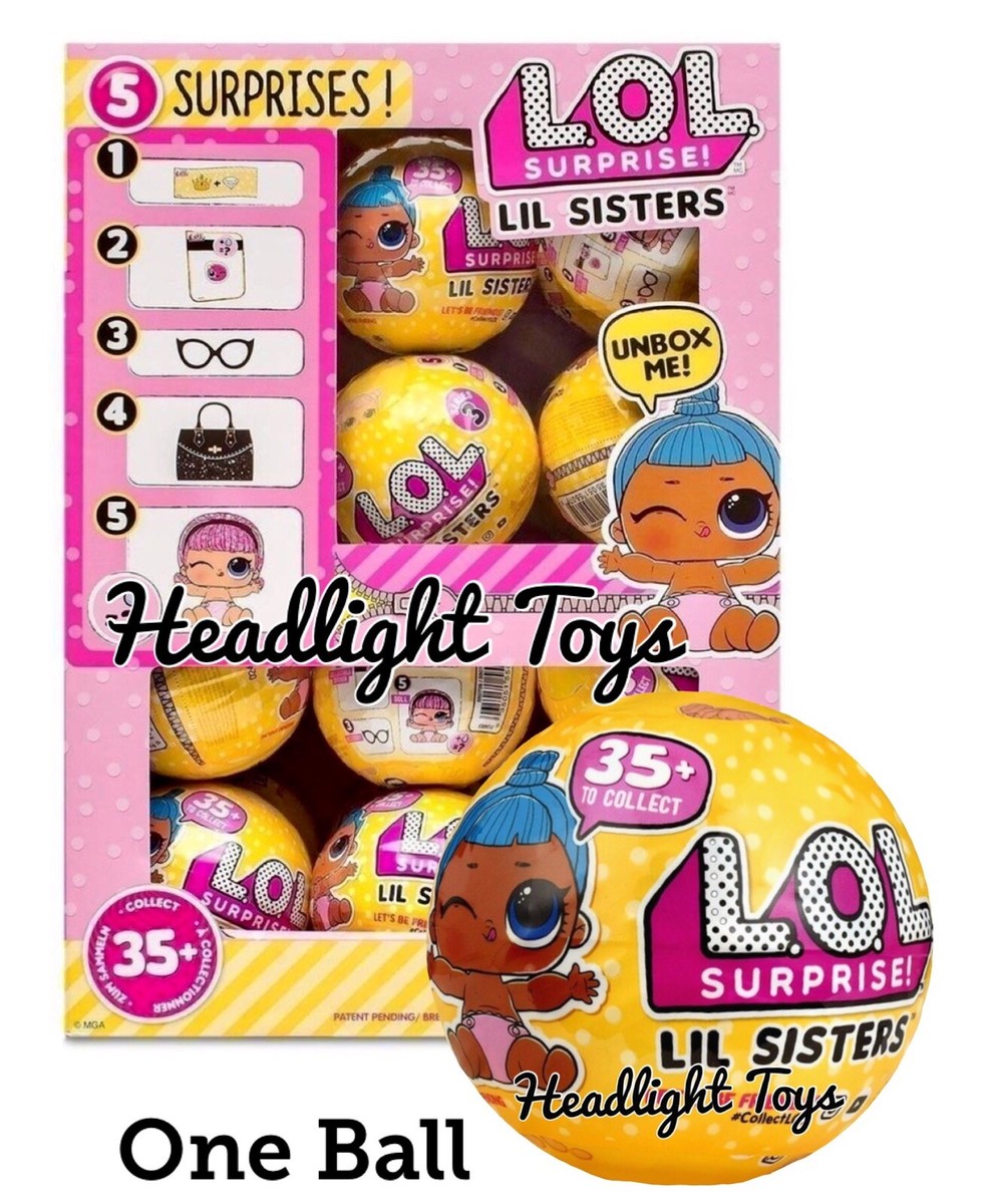 1 Ball LOL Surprise 2017 Series 3 Wave 2 Lil Little Sister Doll