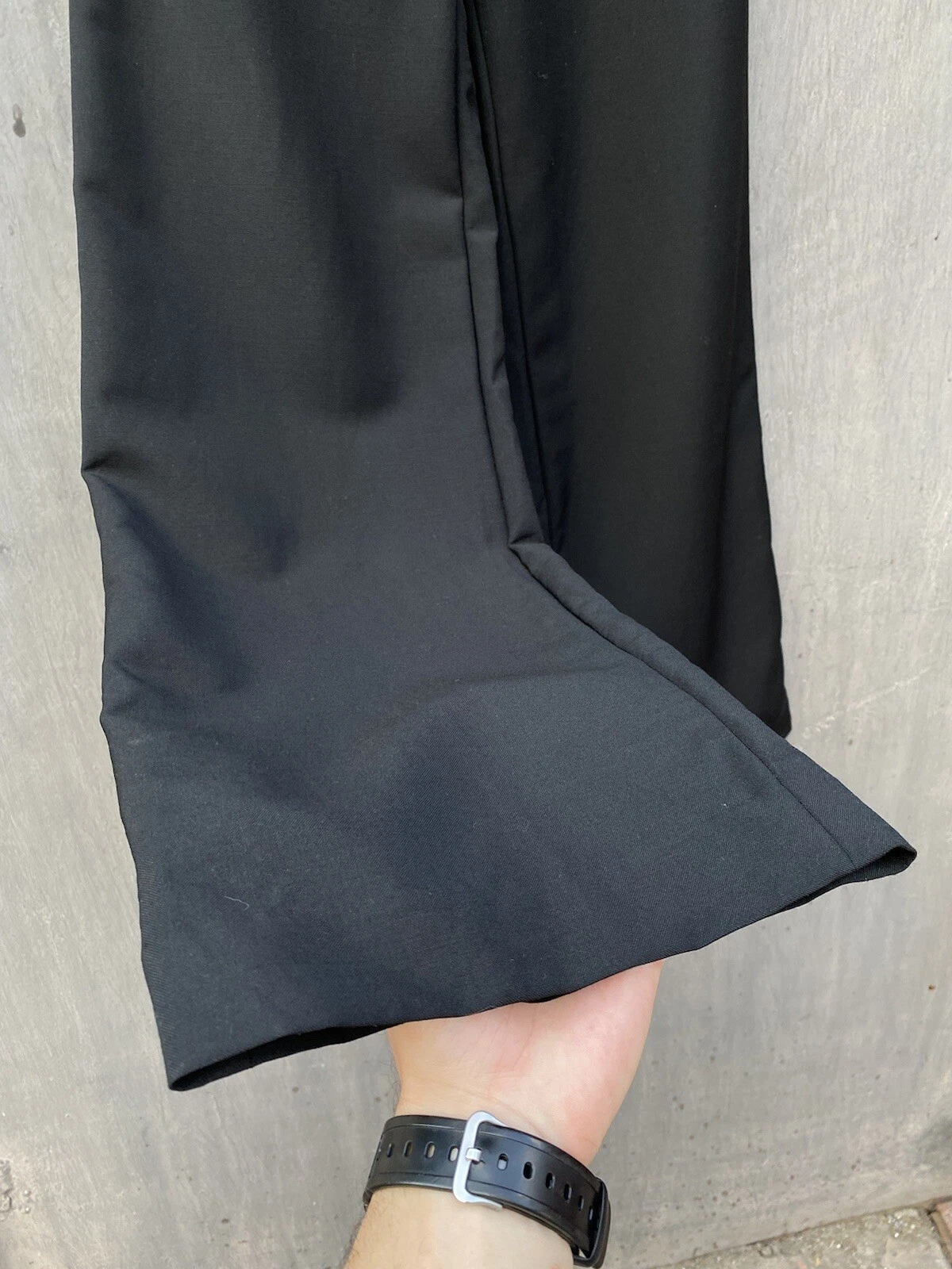 Pantaloni neri in lana gamba larga Acne Studios taglia 36