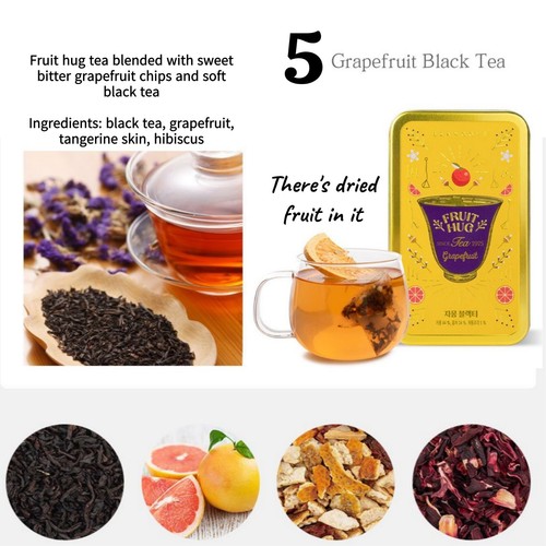 Ssanggye Obstumarmung Teedose Set luxuriöser Tee mit getrockneten Obstchips - Bild 7 von 17