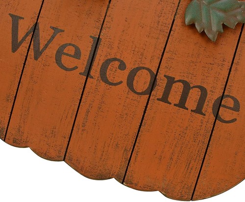Wood Hanging Pumpkin Sign Fall Decorative Wood Welcome Sign Rustic Autumn Decor - Picture 15 of 20