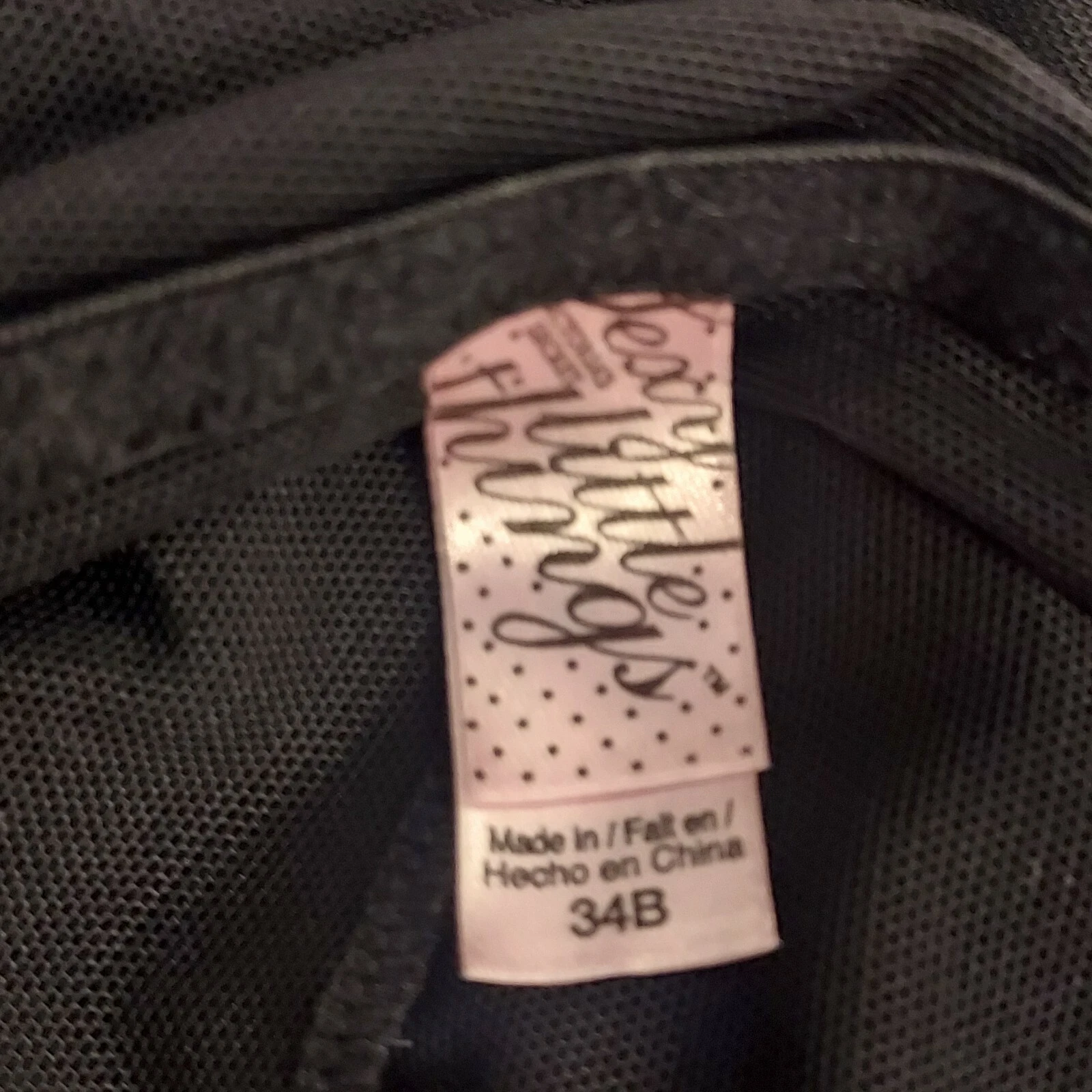 UNDERCOVER Abito babydoll Victoria's Secret SEXY LITTLE THINGS nero paillettes volanti 34B