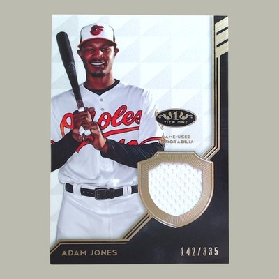 Adam Jones 2018 Topps Tier One Relic 142/335 #T1R-AJO Orioles