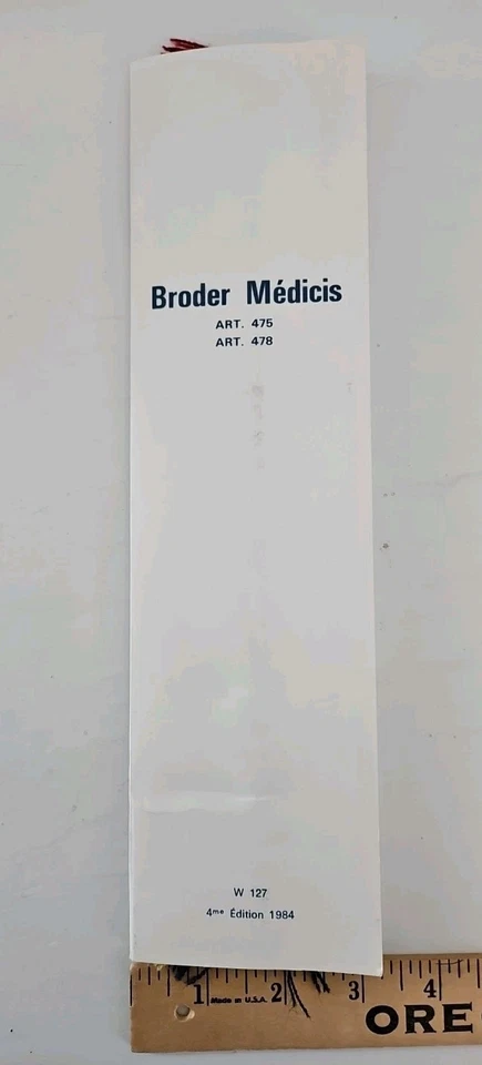 A Broder Medici Wool Needlepoint Thread Color Sample Book W127 1984 Edition VG - Image 4 of 4