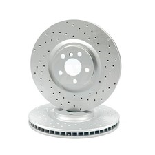 PAR DE DISCOS DE FRENO DELANTERO PERFORADO CRUZADO PARA BMW 128ti M135i M235i F40 F44 360mm