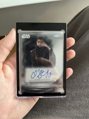 2025 Topps Star Wars Hyperspace Kawlan Roken Autogramm /25 O Shea Jackson Jr Kar