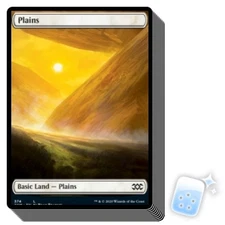 10 pcs PLAINS (374) (FULL-ART) Double Masters Magic MTG MINT CARD