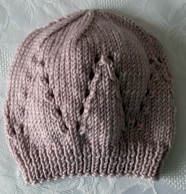 Neue handgestrickte melierte Baby Beanie Mütze Passform 0-3 Monate