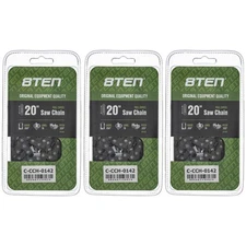 Full Chisel Chainsaw Chain 20 Inch .050 .325 76DL for Blue Max 52209 3 Pack