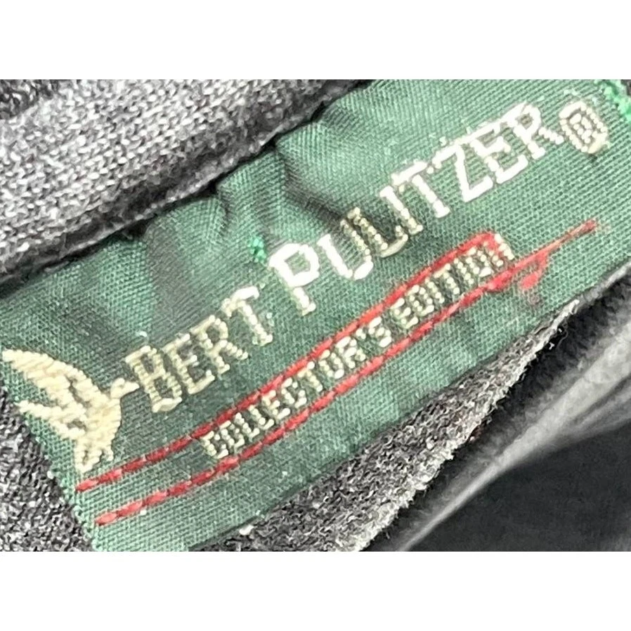 Bert Pulitzer Shirt Mens Size M Gray V Neck Long Sleeve Cotton Blend Casual - Image 3 of 4