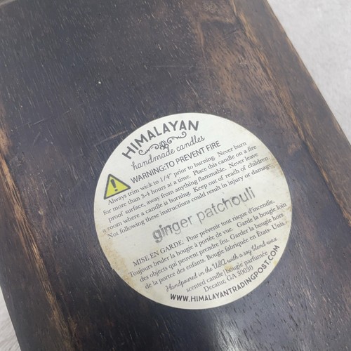 Himalayan Trading Post Wooden Candle Holder Tray Bowl Decor 19” Boho Primitive - Picture 3 of 8