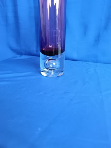 Tapio Wirkkala Iittala 3586 Amethyst Glass Bubble Vase 23.5cm 660g Finland Glass - Picture 5 of 13